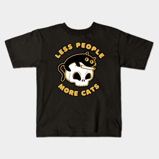 Less People More Cats Kids T-Shirt